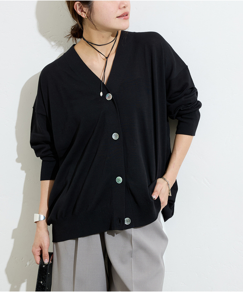 JOURNAL STANDARD（ジャーナルスタンダード）の「《追加3》【＆FUNCTION】 UVカーディガン（カーディガン/ボレロ・レディース・グレー/ブラック・FREE）」の11枚目の写真