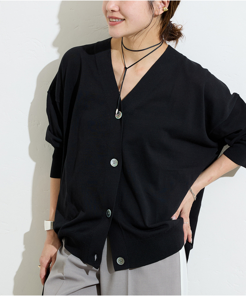 JOURNAL STANDARD（ジャーナルスタンダード）の「《追加3》【＆FUNCTION】 UVカーディガン（カーディガン/ボレロ・レディース・グレー/ブラック・FREE）」の12枚目の写真