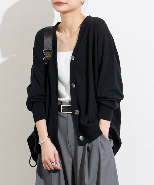 JOURNAL STANDARD（ジャーナルスタンダード）の「《追加3》【＆FUNCTION】 UVカーディガン（カーディガン/ボレロ・レディース・グレー/ブラック・FREE）」の14枚目の写真