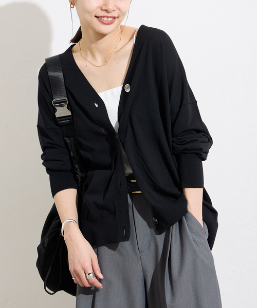 JOURNAL STANDARD（ジャーナルスタンダード）の「《追加3》【＆FUNCTION】 UVカーディガン（カーディガン/ボレロ・レディース・グレー/ブラック・FREE）」の15枚目の写真