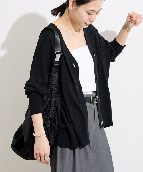 JOURNAL STANDARD（ジャーナルスタンダード）の「《追加3》【＆FUNCTION】 UVカーディガン（カーディガン/ボレロ・レディース・グレー/ブラック・FREE）」の16枚目の写真