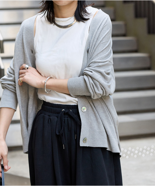 JOURNAL STANDARD（ジャーナルスタンダード）の「《追加3》【＆FUNCTION】 UVカーディガン（カーディガン/ボレロ・レディース・グレー/ブラック・FREE）」の22枚目の写真