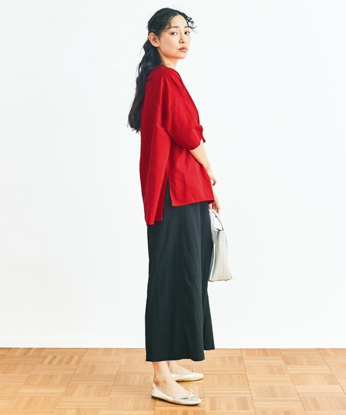 and myera(アンド マイラ)の「and myera タッセルブラウス(シャツ/ブラウス・レディース・ネイビー/グリーン/レッド・M/L/S)」の7枚目の写真