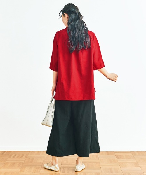 and myera(アンド マイラ)の「and myera タッセルブラウス(シャツ/ブラウス・レディース・ネイビー/グリーン/レッド・M/L/S)」の8枚目の写真
