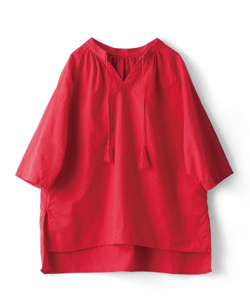 and myera(アンド マイラ)の「and myera タッセルブラウス(シャツ/ブラウス・レディース・ネイビー/グリーン/レッド・M/L/S)」の11枚目の写真