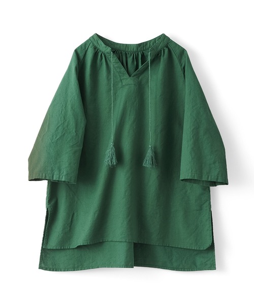 and myera(アンド マイラ)の「and myera タッセルブラウス(シャツ/ブラウス・レディース・ネイビー/グリーン/レッド・M/L/S)」の9枚目の写真