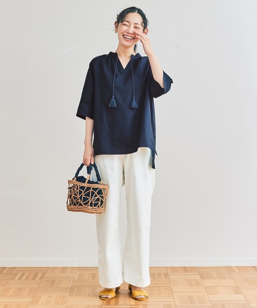 and myera(アンド マイラ)の「and myera タッセルブラウス(シャツ/ブラウス・レディース・ネイビー/グリーン/レッド・M/L/S)」の19枚目の写真