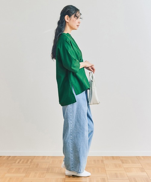 and myera(アンド マイラ)の「and myera タッセルブラウス(シャツ/ブラウス・レディース・ネイビー/グリーン/レッド・M/L/S)」の17枚目の写真