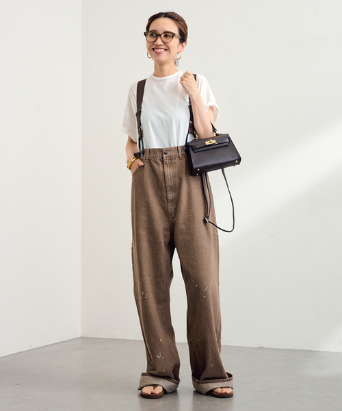 PAYDAY /ペイデイ サスペンダー付きペイント加工デニム（デニムパンツ