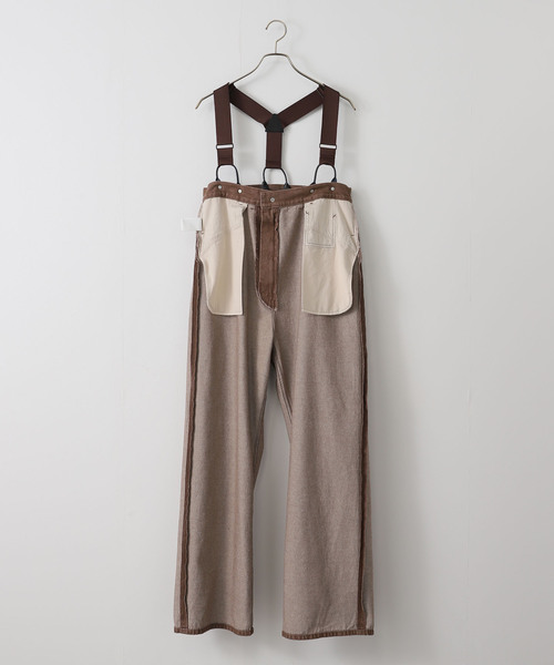 PAYDAY /ペイデイ サスペンダー付きペイント加工デニム（デニムパンツ