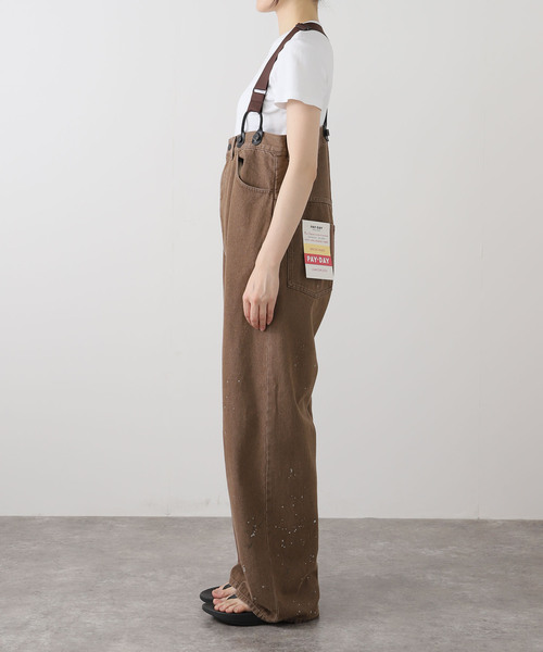 PAYDAY /ペイデイ サスペンダー付きペイント加工デニム（デニムパンツ