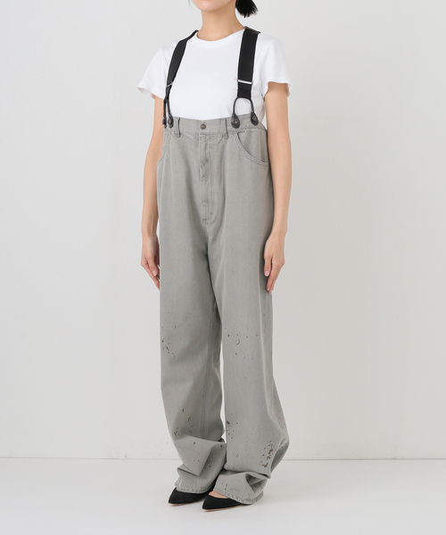 PAYDAY /ペイデイ サスペンダー付きペイント加工デニム（デニムパンツ