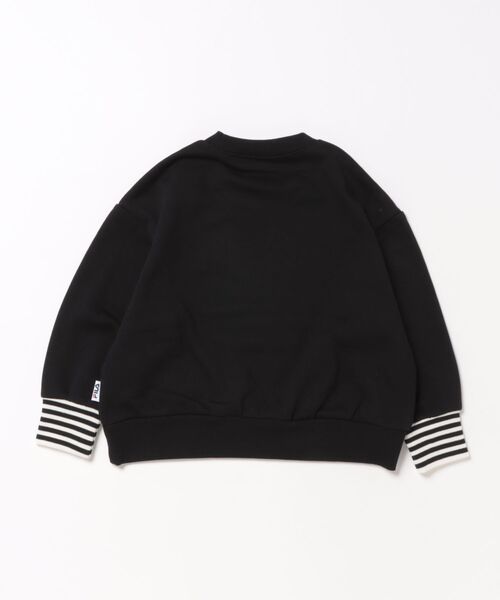 FILA（フィラ）の「FILA/フィラ　ワイドトレーナー（スウェット・キッズ・杢グレー/ブラック・130/120/110）」の3枚目の写真