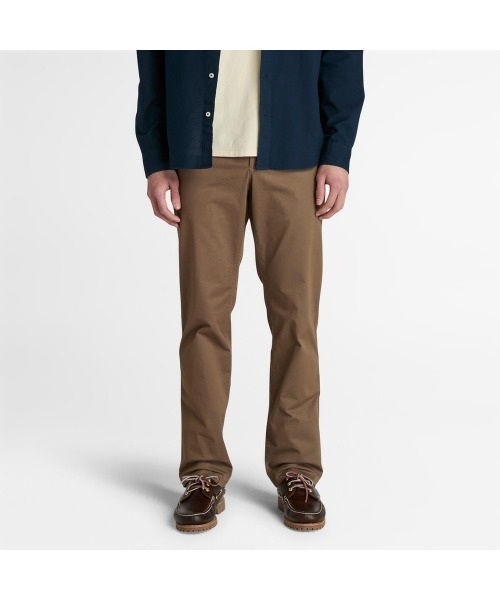 Timberland(ティンバーランド)の「トップフィールド ツイル ストレート チノ パンツ メンズ(チノパンツ・メンズ・ブラウン・29inch/30inch/32inch/34inch/36inch/38inch)」の1枚目の写真