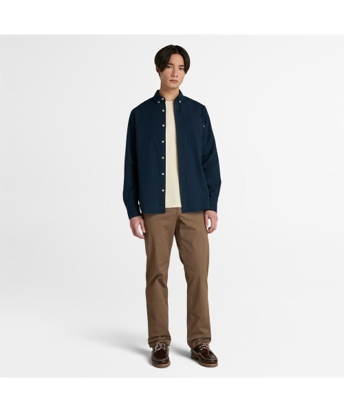 Timberland(ティンバーランド)の「トップフィールド ツイル ストレート チノ パンツ メンズ(チノパンツ・メンズ・ブラウン・29inch/30inch/32inch/34inch/36inch/38inch)」の2枚目の写真
