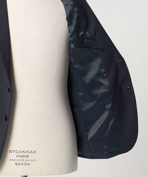 green label relaxing（グリーンレーベルリラクシング）の「A+ TWPU サージ 2B スリム セットアップジャケット -ウォッシャブル・ストレッチ-（スーツジャケット・メンズ・ブラック/ダークブラウン/ネイビー/ロイヤルブルー・XXL/M/S/L/XS/XL）」の12枚目の写真
