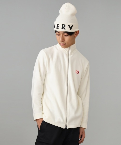 RADIO EVA（ラヂオエヴァ）の「RADIO EVA A277 EVANGELION Numbering Drivers Rib Knit Jacket（ブルゾン・メンズ・ホワイト/ブラック/グレー・LARGE/SMALL）」の2枚目の写真