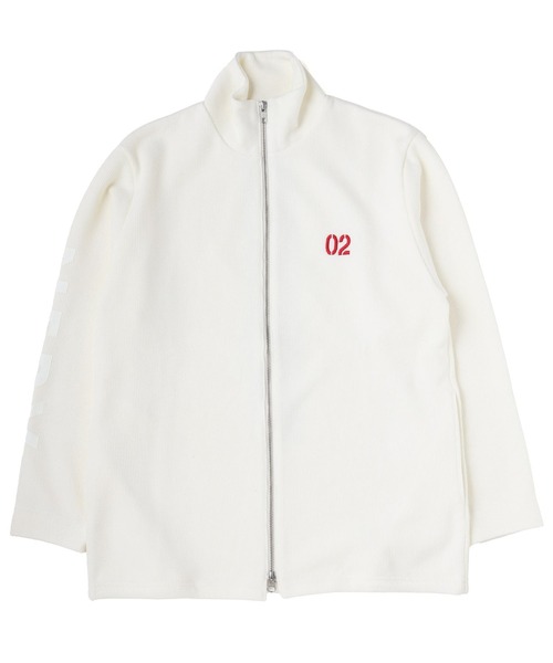 RADIO EVA（ラヂオエヴァ）の「RADIO EVA A277 EVANGELION Numbering Drivers Rib Knit Jacket（ブルゾン・メンズ・ホワイト/ブラック/グレー・LARGE/SMALL）」の7枚目の写真