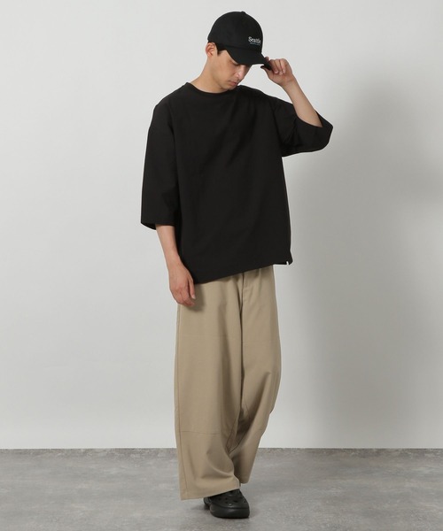 LAKOLE（ラコレ）の「ダブルニーワイドパンツ / 572112（その他パンツ・メンズ・ベージュ/ブラック・LARGE/MEDIUM）」の16枚目の写真