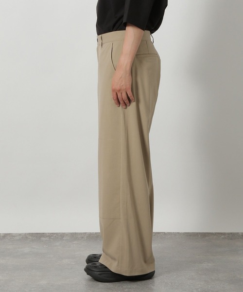 LAKOLE（ラコレ）の「ダブルニーワイドパンツ / 572112（その他パンツ・メンズ・ベージュ/ブラック・LARGE/MEDIUM）」の11枚目の写真