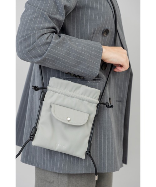 EDITA.(エディータ)の「Round pocket shoulder bag 男女兼用 / ショルダーバッグ(ショルダーバッグ・レディース・ブラック/グレー・FREE)」の7枚目の写真