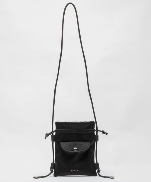 EDITA.(エディータ)の「Round pocket shoulder bag 男女兼用 / ショルダーバッグ(ショルダーバッグ・レディース・ブラック/グレー・FREE)」の17枚目の写真