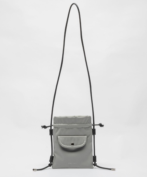 EDITA.(エディータ)の「Round pocket shoulder bag 男女兼用 / ショルダーバッグ(ショルダーバッグ・レディース・ブラック/グレー・FREE)」の12枚目の写真
