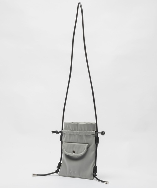 EDITA.(エディータ)の「Round pocket shoulder bag 男女兼用 / ショルダーバッグ(ショルダーバッグ・レディース・ブラック/グレー・FREE)」の3枚目の写真
