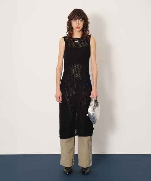 DISPATCHER NO.8（ディスパッチャーナンバーエイト）の「2WAYニットタンクワンピース（ワンピース・レディース・ダークグレー/ブラック/オフホワイト・ONE SIZE）」の9枚目の写真