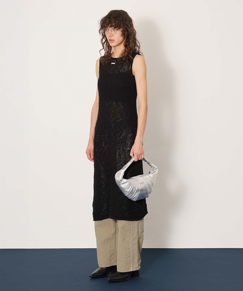 DISPATCHER NO.8（ディスパッチャーナンバーエイト）の「2WAYニットタンクワンピース（ワンピース・レディース・ダークグレー/ブラック/オフホワイト・ONE SIZE）」の10枚目の写真