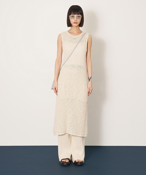 DISPATCHER NO.8（ディスパッチャーナンバーエイト）の「2WAYニットタンクワンピース（ワンピース・レディース・ダークグレー/ブラック/オフホワイト・ONE SIZE）」の16枚目の写真