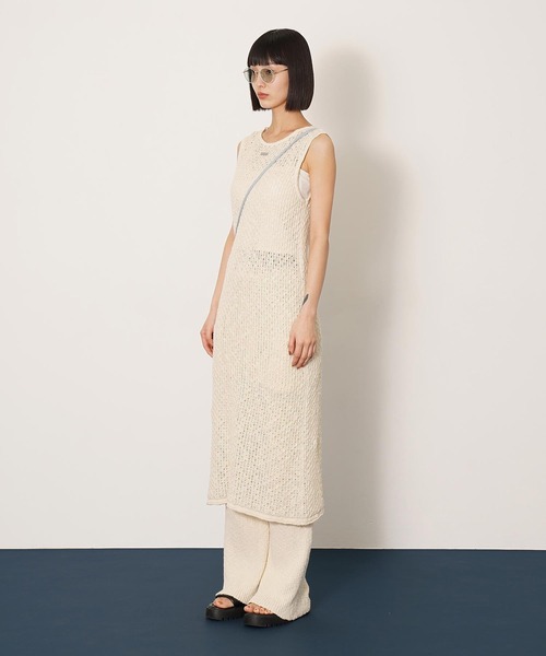 DISPATCHER NO.8（ディスパッチャーナンバーエイト）の「2WAYニットタンクワンピース（ワンピース・レディース・ダークグレー/ブラック/オフホワイト・ONE SIZE）」の17枚目の写真