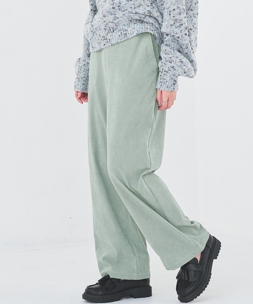 Honeys（ハニーズ）の「イージーストレートパンツ（その他パンツ・レディース・アイボリー/ブラック/サックスブルー/モカ/ミント/ブラウン・LL/L/S/M/3L）」の5枚目の写真