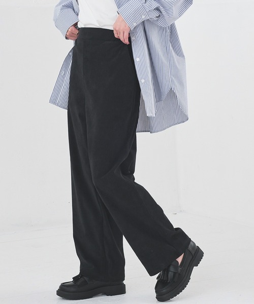 Honeys（ハニーズ）の「イージーストレートパンツ（その他パンツ・レディース・アイボリー/ブラック/サックスブルー/モカ/ミント/ブラウン・LL/L/S/M/3L）」の3枚目の写真