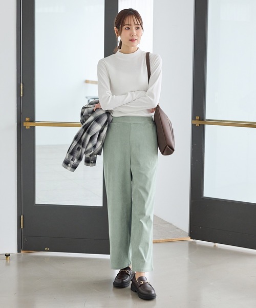 Honeys（ハニーズ）の「イージーストレートパンツ（その他パンツ・レディース・アイボリー/ブラック/サックスブルー/モカ/ミント/ブラウン・LL/L/S/M/3L）」の11枚目の写真