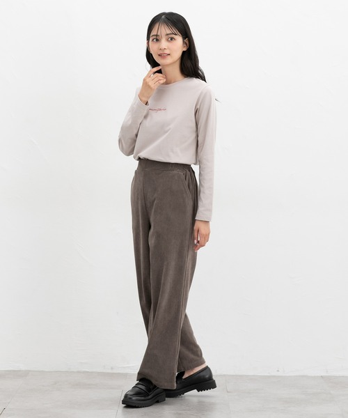 Honeys（ハニーズ）の「イージーストレートパンツ（その他パンツ・レディース・アイボリー/ブラック/サックスブルー/モカ/ミント/ブラウン・LL/L/S/M/3L）」の13枚目の写真