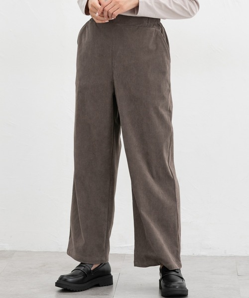 Honeys（ハニーズ）の「イージーストレートパンツ（その他パンツ・レディース・アイボリー/ブラック/サックスブルー/モカ/ミント/ブラウン・LL/L/S/M/3L）」の14枚目の写真