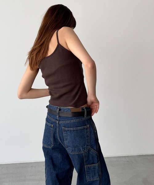 CANAL JEAN（キャナルジーン）の「HARING　カシュクールキャミソール（キャミソール・レディース・ブラウン/ブラック/チャコールグレー・ONE SIZE）」の11枚目の写真