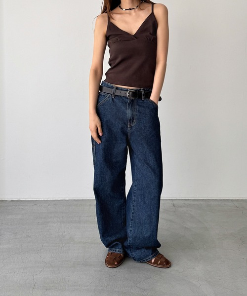 CANAL JEAN（キャナルジーン）の「HARING　カシュクールキャミソール（キャミソール・レディース・ブラウン/ブラック/チャコールグレー・ONE SIZE）」の12枚目の写真