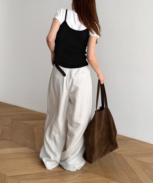 CANAL JEAN（キャナルジーン）の「HARING　カシュクールキャミソール（キャミソール・レディース・ブラウン/ブラック/チャコールグレー・ONE SIZE）」の14枚目の写真