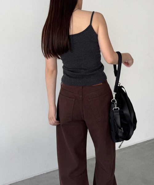 CANAL JEAN（キャナルジーン）の「HARING　カシュクールキャミソール（キャミソール・レディース・ブラウン/ブラック/チャコールグレー・ONE SIZE）」の16枚目の写真