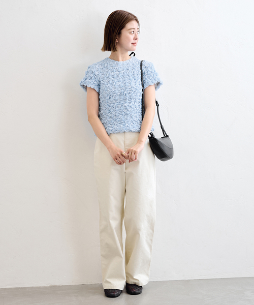 U by SPICK&SPAN（ユーバイスピックアンドスパン）の「《追加》popcorn ribon ブラウス（シャツ/ブラウス・レディース・ホワイト/ピンク/ブルー・FREE）」の18枚目の写真
