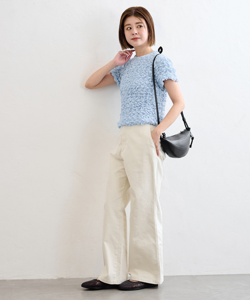 U by SPICK&SPAN（ユーバイスピックアンドスパン）の「《追加》popcorn ribon ブラウス（シャツ/ブラウス・レディース・ホワイト/ピンク/ブルー・FREE）」の19枚目の写真