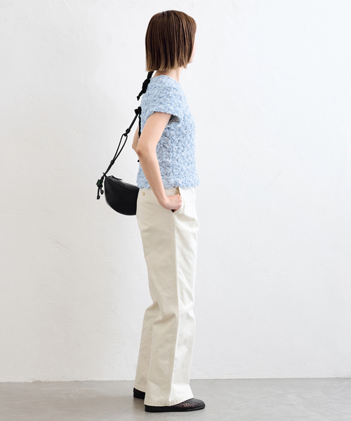 U by SPICK&SPAN（ユーバイスピックアンドスパン）の「《追加》popcorn ribon ブラウス（シャツ/ブラウス・レディース・ホワイト/ピンク/ブルー・FREE）」の20枚目の写真