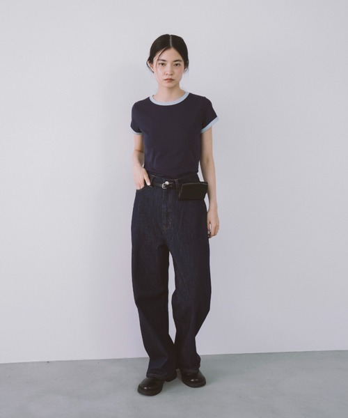 duei(デュイ)の「ハイウエストワイドデニムパンツ(デニムパンツ・レディース・インディゴブルー・マルチサイズ)」の5枚目の写真