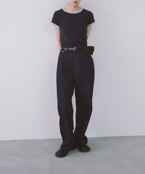 duei(デュイ)の「ハイウエストワイドデニムパンツ(デニムパンツ・レディース・インディゴブルー・マルチサイズ)」の7枚目の写真