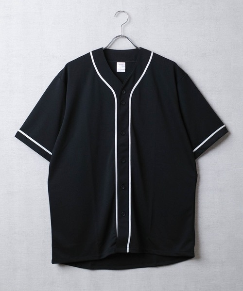 United Athle（ユナイテッドアスレ）の「【CB1】【United Athle】4.1オンス ドライアスレチック ベースボールシャツ 5982-01（シャツ/ブラウス・メンズ・グリーン系その他/ブラック×ホワイト/ホワイト×ブラック/ブラック×ブラック・X-LARGE/LARGE）」の2枚目の写真