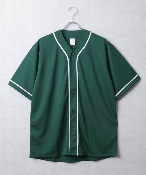 United Athle（ユナイテッドアスレ）の「【CB1】【United Athle】4.1オンス ドライアスレチック ベースボールシャツ 5982-01（シャツ/ブラウス・メンズ・グリーン系その他/ブラック×ホワイト/ホワイト×ブラック/ブラック×ブラック・X-LARGE/LARGE）」の4枚目の写真