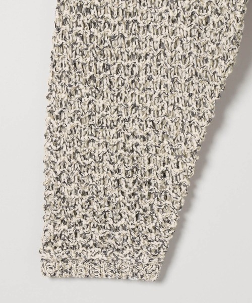 JEANASIS（ジーナシス）の「3GMIXショートテープヤーン/589936（ニット/セーター・レディース・アイボリー/グレー系その他/ブラック・FREE）」の7枚目の写真