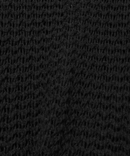 JEANASIS（ジーナシス）の「3GMIXショートテープヤーン/589936（ニット/セーター・レディース・アイボリー/グレー系その他/ブラック・FREE）」の12枚目の写真